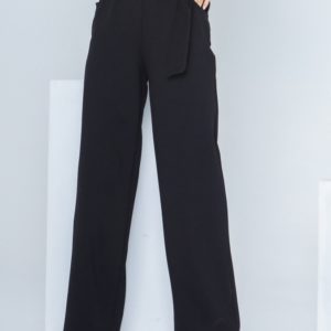 Купить онлайн черные прямые брюки палаццо для женщин