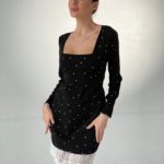 Придбати по знижці чорну сукню зі зйомною спідницею (розмір 42-52) для жінок