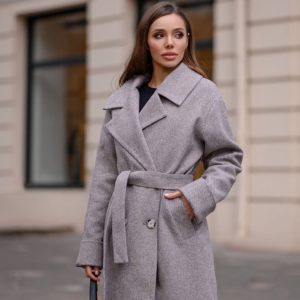 зимнее женское пальто оверсайз на сатиновой подкладке по лучшей цене с доставкой по Украине