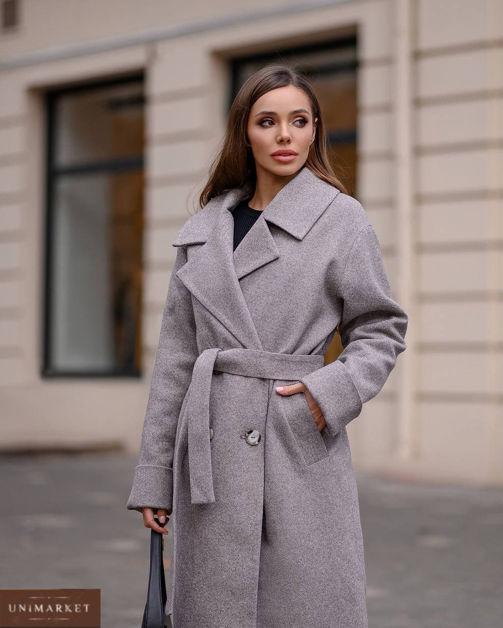 Женское Шерстяное пальто на подкладке из сатина купить в онлайн магазине -Unimarket