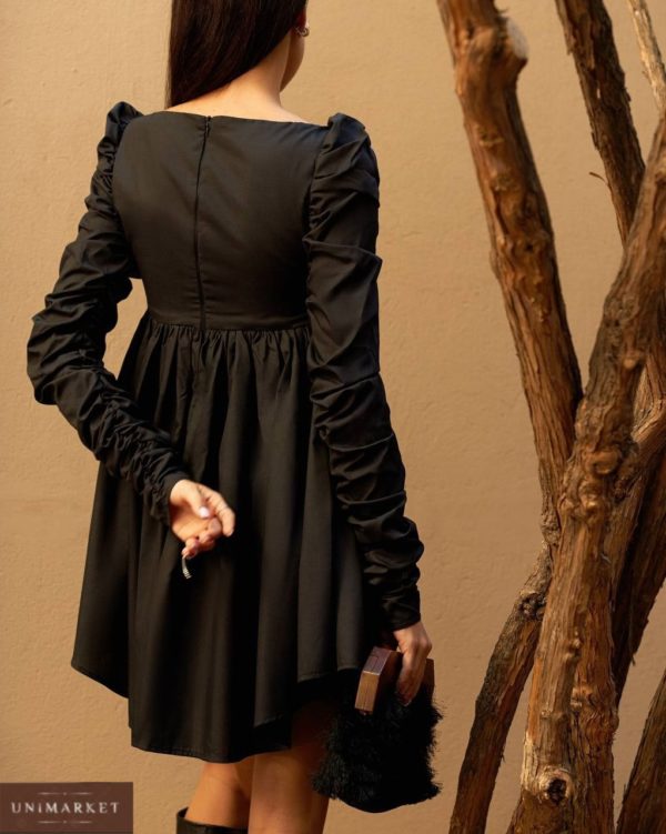 жіноча чорна сукня з декольте за доступною ціною в Unimarket