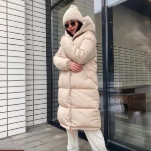 Замовити жіночу онлайн теплу куртку на синтепоні кольору молоко