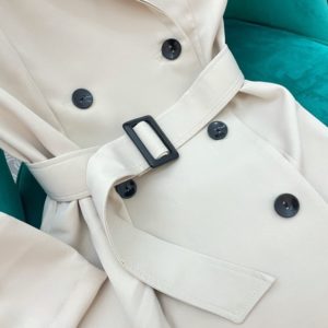 Заказать бежевое женское двубортное платье-пиджак в Украине