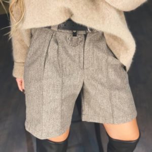 Купити мокко жіночі подовжені вовняні шорти (розмір 42-48) в Україні