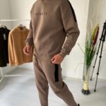 Купити вигідно чоловічий теплий спортивний костюм (розмір 48-54) мокко