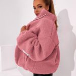 Заказать в интернете розовую куртку из эко меха для женщин