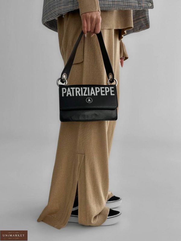 Купити жіночий Трикотажний костюм із розрізами кольору кемел в Україні