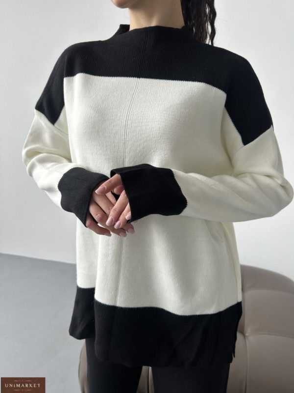Приобрести по низким ценам Костюм: свитер и брюки палаццо черный для женщин