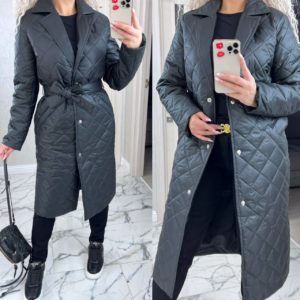 Купить недорого черную стеганую куртку для женщин в Украине