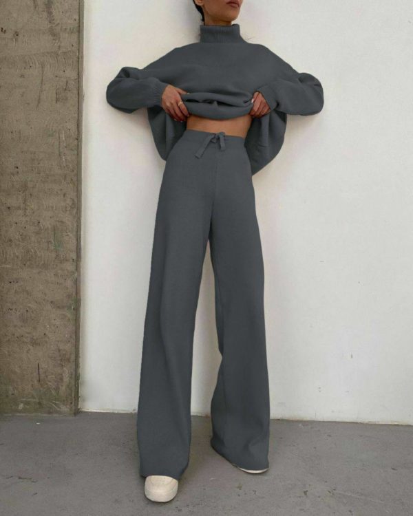 Заказать Купить женский теплый костюм из ангоры с начесом свитер хорошего качества черный серый графитовый цвет темный светлый недорогой по оптимальной цене в Украине