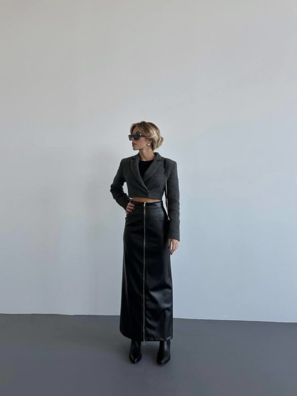 Хочу Купить женскую юбку макси из экокожи хорошего качества черного цвета по оптимальной цене недорого в Украине Украина